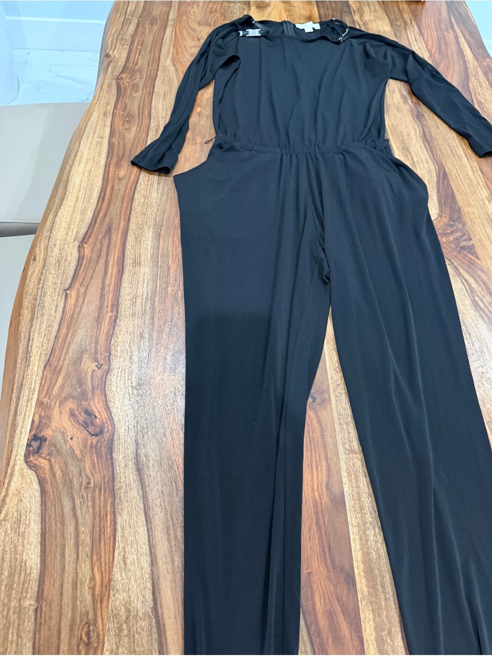 Michael Kors Black Long-Sleeve Jumpsuit